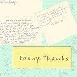 thank you note from michelle about theie happiness with Tom Thumb