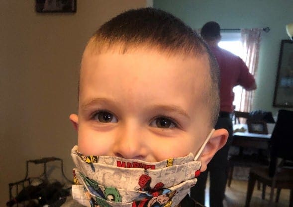 Jaxson Wear his Mask